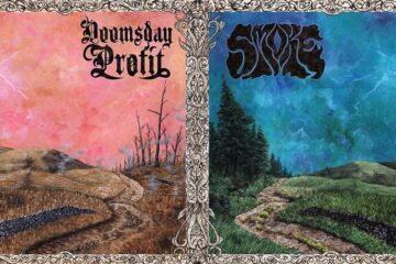 alt="Smoke / Doomsday Profit - Split (2024, Olde Magick Records) COVER"